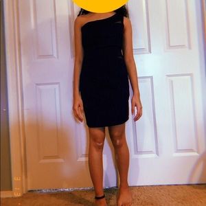 Navy blue body-con dress